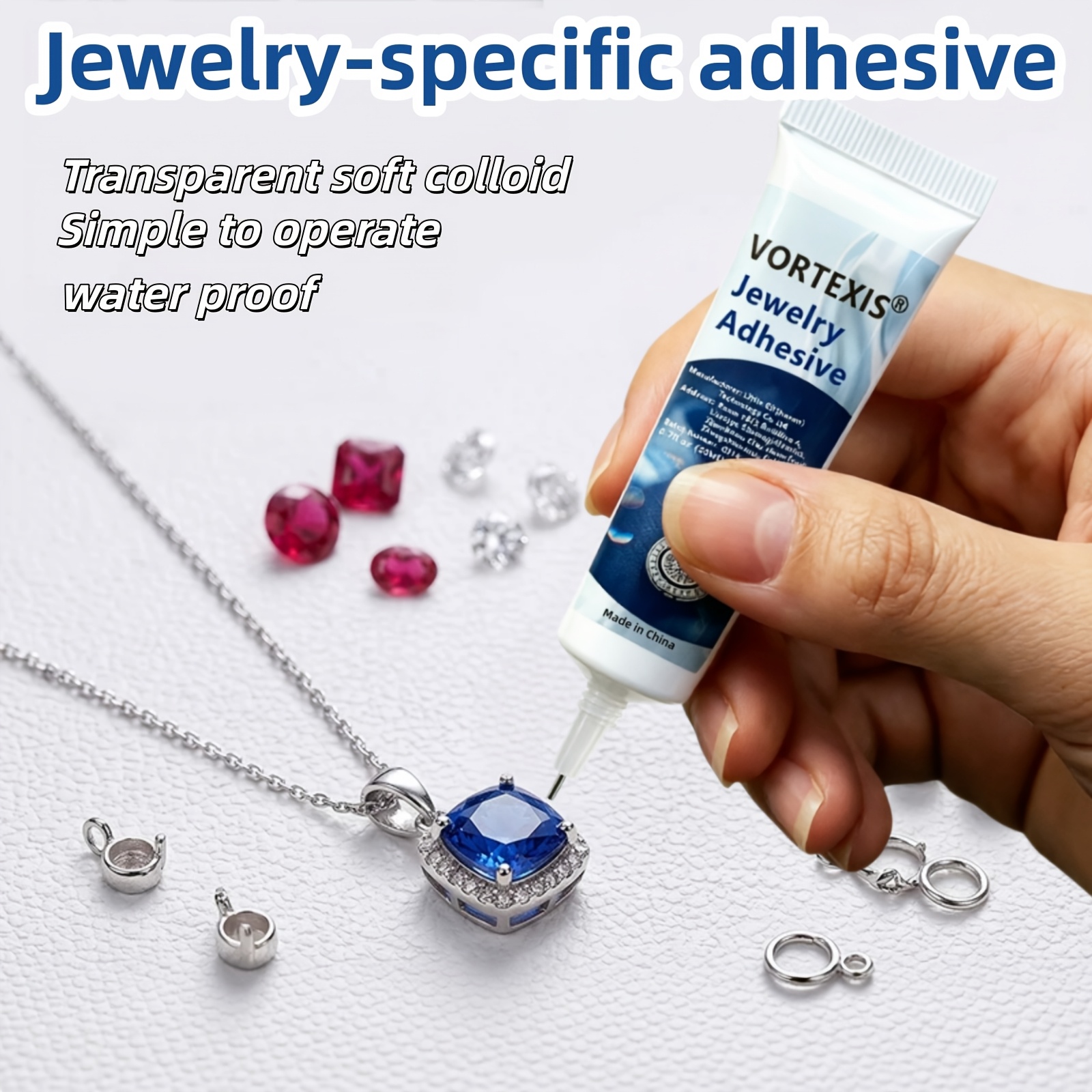 Jewellery Making Adhesive with Precision Needle Applicator